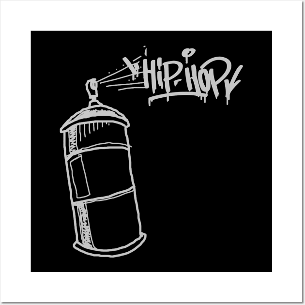 Hip Hop Old Retro School Rap Spray Graffiti Can Wall Art by Urban7even